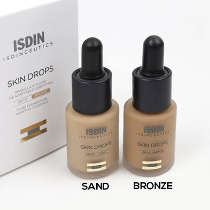ISDINCEUTICS Skin Drops, Face and Body Foundation, Bronze color, 0.5 FL.  OZ. Ingredients and Reviews